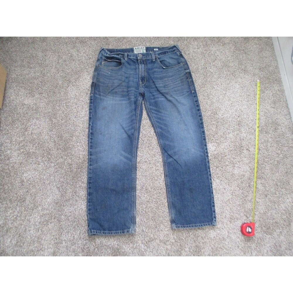 Ariat Vintage Straight Leg M1 Jeans Mens 38x30 blue